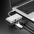 USB-концентратор 4 в 1 с HDMI Ethernet
